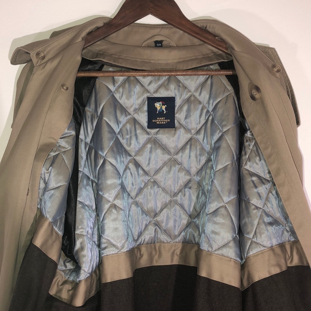 Hart Schaffner Marx Trench Coat. - Picture 6 of 8